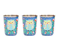 Steel Tumbler Small-Owl Eye Blue ( set of 3 ) - Master