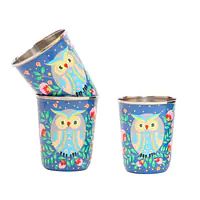 Steel Tumbler Small-Owl Eye Blue ( set of 3 ) - Master