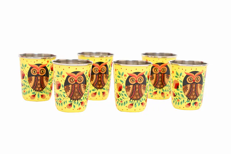 Steel Tumbler Small-ELEPHANT STAR-Yellow ( set of 6 ) - Master