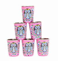 Steel Tumbler Small-Owl Eye Pink ( set of 6 ) - Master