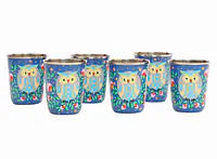 Steel Tumbler Small-Owl Eye Blue ( set of 6 ) - Master