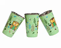 Steel Tumbler Big-Owl Tie Green ( set of 3 ) - Master