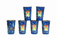 Steel Tumbler Big-Owl Tie Blue ( set of 6 ) - Master