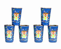 Steel Tumbler Big-Owl Tie Blue ( set of 6 ) - Master