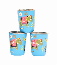Steel Tumbler Small-ELEPHANT STAR-Blue ( set of 3 ) - Master