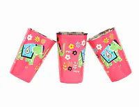 Steel Tumbler Big-ELEPHANT Star-Pink ( set of 3 ) - Master