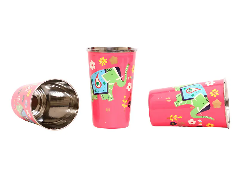 Steel Tumbler Big-ELEPHANT Star-Pink ( set of 3 ) - Master
