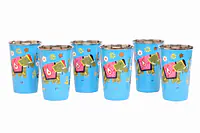 Steel Tumbler Big-ELEPHANT Star-Blue ( set of 6 ) - Master