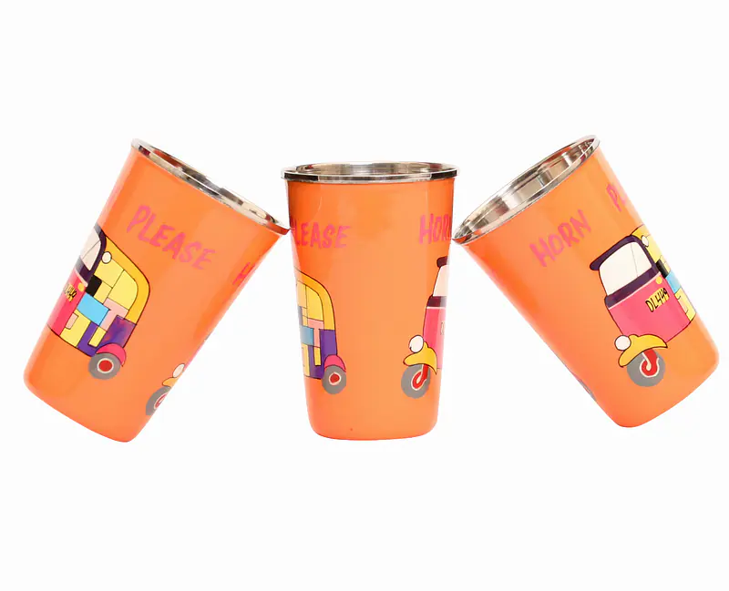 Steel Tumbler Big-Auto Orange ( set of 3 ) - Master