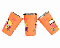 Steel Tumbler Big-Auto Orange ( set of 3 ) - Master