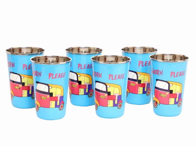 Steel Tumbler Big-Auto Blue ( set of 6 ) - Master