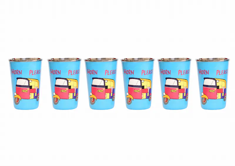 Steel Tumbler Big-Auto Blue ( set of 6 ) - Master