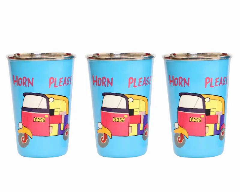 Steel Tumbler Big-Auto Blue ( set of 3 ) - Master