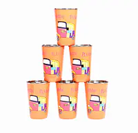 Steel Tumbler Big-Auto Orange ( set of 6 ) - Master
