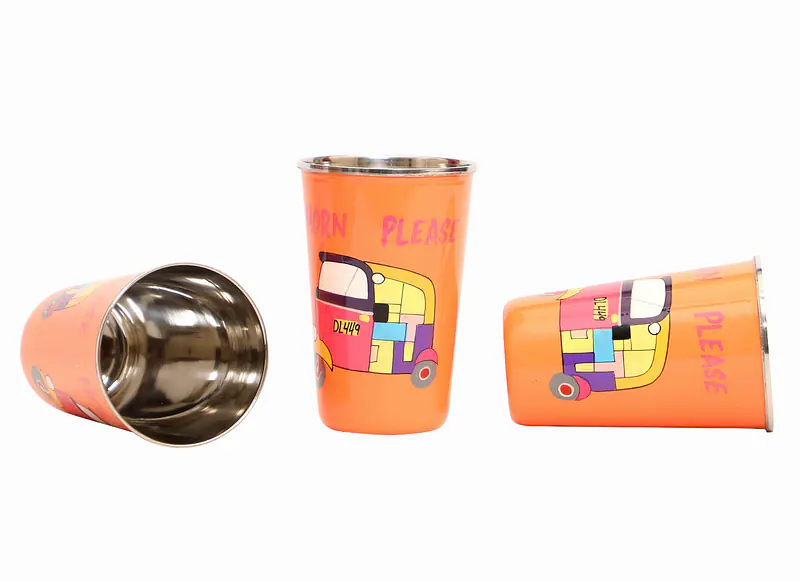 Steel Tumbler Big-Auto Orange ( set of 3 ) - Master