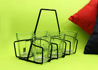 Cutting Chai glasses with stand - Master