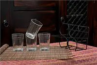 Clear Cutting Chai Glasses - Set of 4 - Master