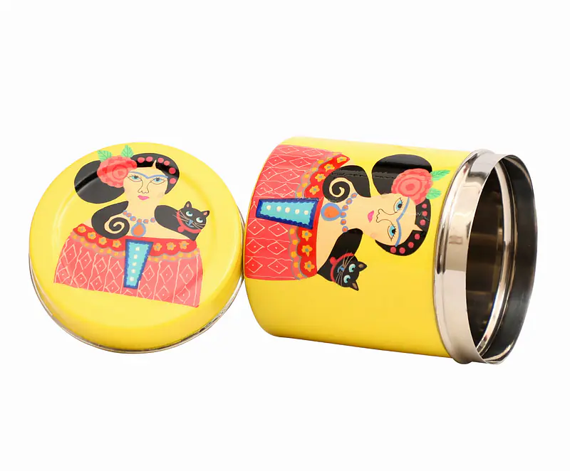 Steel Canister-Lady Set Yellow - Master