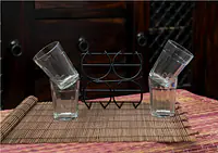 Clear Cutting Chai Glasses - Set of 4 - Master