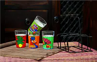 Tapri Glasses - Lotus Nimbu Mirchi Truck Theme Big B Coolie Theme - Master