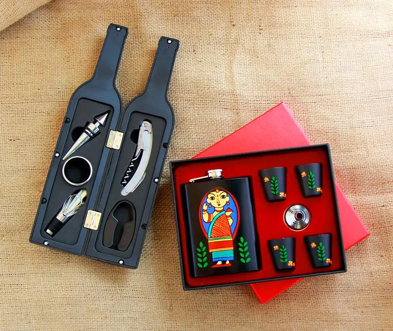 Bar Tools & Hip Flask with Shot Glasses - Lavani & Babushka - Master