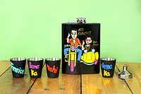 Hip Flask with Shot Glasses - Munna Bhai - Master