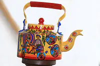 Kettle Set - Indian Madhubani Rickshaw - Master