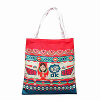 Canvas Tote Bags - Horn Not Ok Please - Master