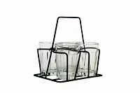 Cutting Chai Glass Stand / Tea Glass Holder  - For Set of 4 Tea Glasses - Master