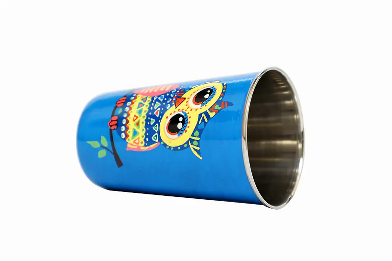 Stainless Steel Tumbler - Owl Cute Blue - Master
