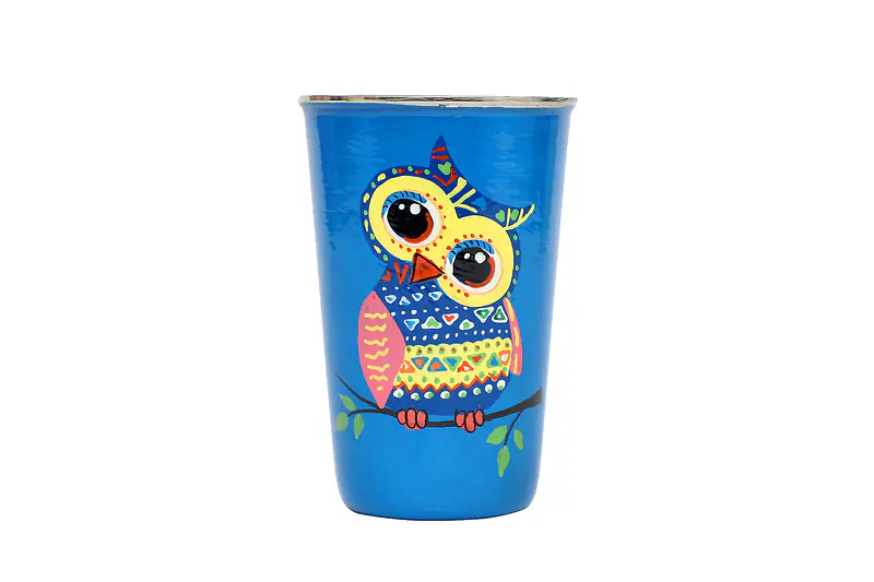 Stainless Steel Tumbler - Owl Cute Blue - Master