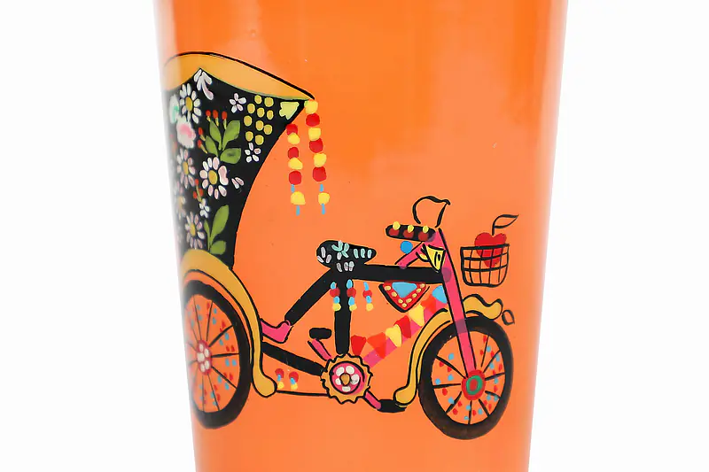 Stainless Steel Tumbler Big - Cycle Rickshaw Orange - Master