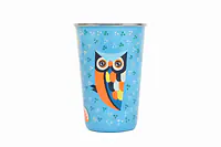 Stainless Steel Tumbler Big - Owl Feather Blue - Master