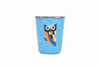 Stainless Steel Tumbler Small - Owl Feather Blue - Master