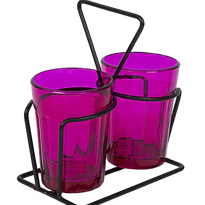 Tapri Glasses - Rang Barse - Set of 2  ( Purple ) - Master