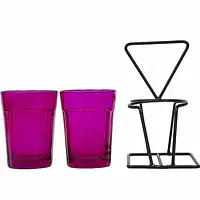 Tapri Glasses - Rang Barse - Set of 2  ( Purple ) - Master