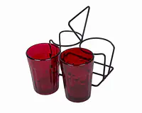 Tapri Glasses - Rang Barse - Set of 2  ( Red ) - Master