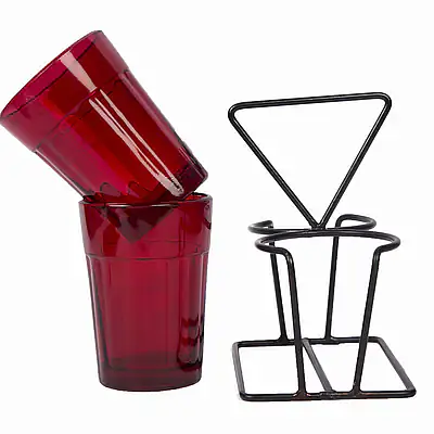 Tapri Glasses - Rang Barse - Set of 2  ( Red ) - Master