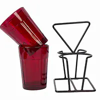 Tapri Glasses - Rang Barse - Set of 2  ( Red ) - Master