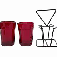 Tapri Glasses - Rang Barse - Set of 2  ( Red ) - Master