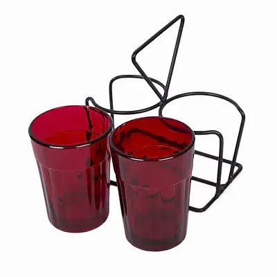 Tapri Glasses - Rang Barse - Set of 2  ( Red ) - Master