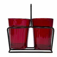 Tapri Glasses - Rang Barse - Set of 2  ( Red ) - Master