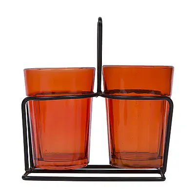 Tapri Glasses - Rang Barse - Set of 2 ( Orange ) - Master