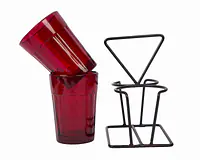 Tapri Glasses - Rang Barse - Set of 2  ( Red ) - Master
