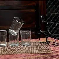 Clear Cutting Chai Glasses - Set of 4 - Master