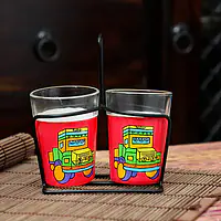 Tapri Glasses - Truck Theme (Pink) - Master