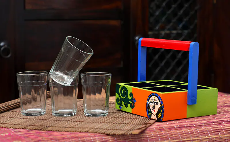 Katta Chai With Transparent Cutting Chai Glasses - Lotus - Master