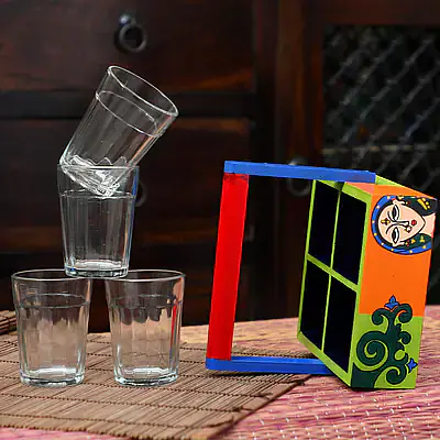 Katta Chai With Transparent Cutting Chai Glasses - Lotus - Master