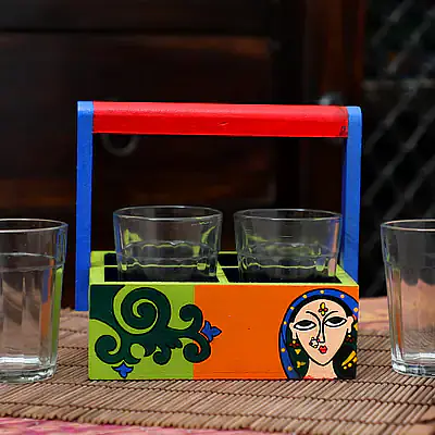 Katta Chai With Transparent Cutting Chai Glasses - Lotus - Master