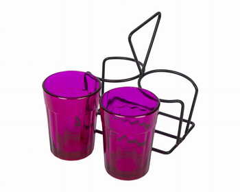 Tapri Glasses - Rang Barse - Set of 2  ( Purple )